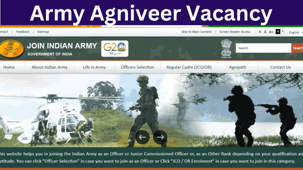 Army Agniveer Vacancy