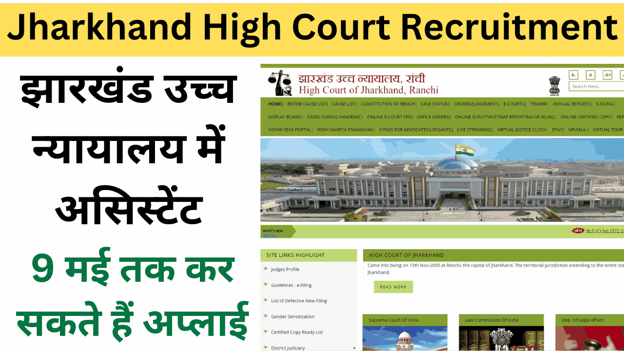 Jharkhand High Court Recruitment 2024