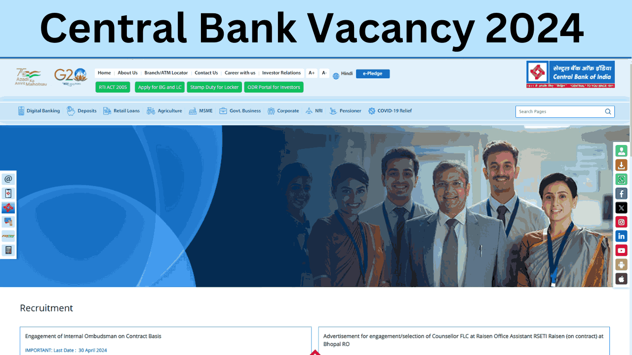 Central Bank Vacancy